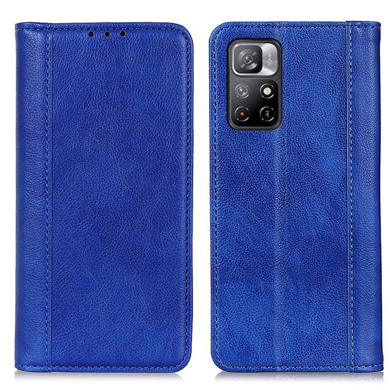 Flip Kotelot Do Xiaomi Redmi Note 11 / Poco M4 Pro 5g Elegance Split Liczi Skóra