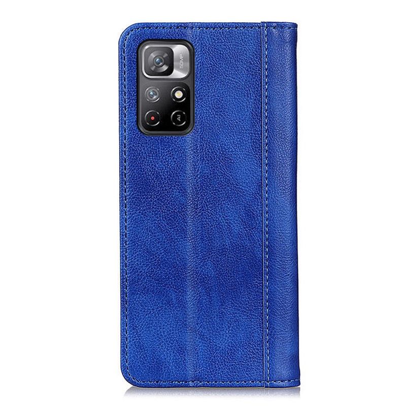 Flip Kotelot Do Xiaomi Redmi Note 11 / Poco M4 Pro 5g Elegance Split Liczi Skóra