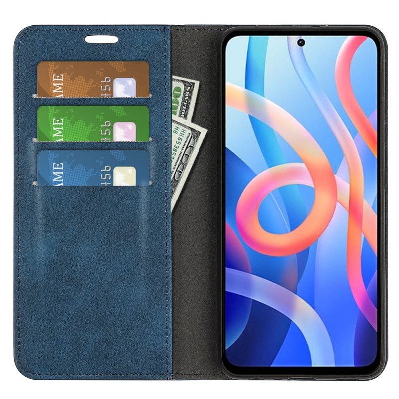 Flip Kotelot Xiaomi Redmi Note 11 / Poco M4 Pro 5g Dotyk Skóry Etui Ochronne