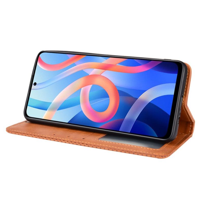 Flip Kotelot Xiaomi Redmi Note 11 / Poco M4 Pro 5g Etui Na Telefon Stylizowany Efekt Skóry W Stylu Vintage