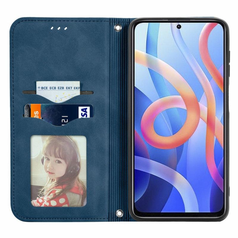 Flip Kotelot Xiaomi Redmi Note 11 / Poco M4 Pro 5g Klasyczny Dotyk Skóry