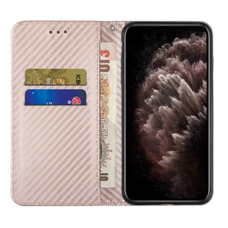 Flip Kotelot Xiaomi Redmi Note 11 / Poco M4 Pro 5g Pasek Z Włókna Węglowego