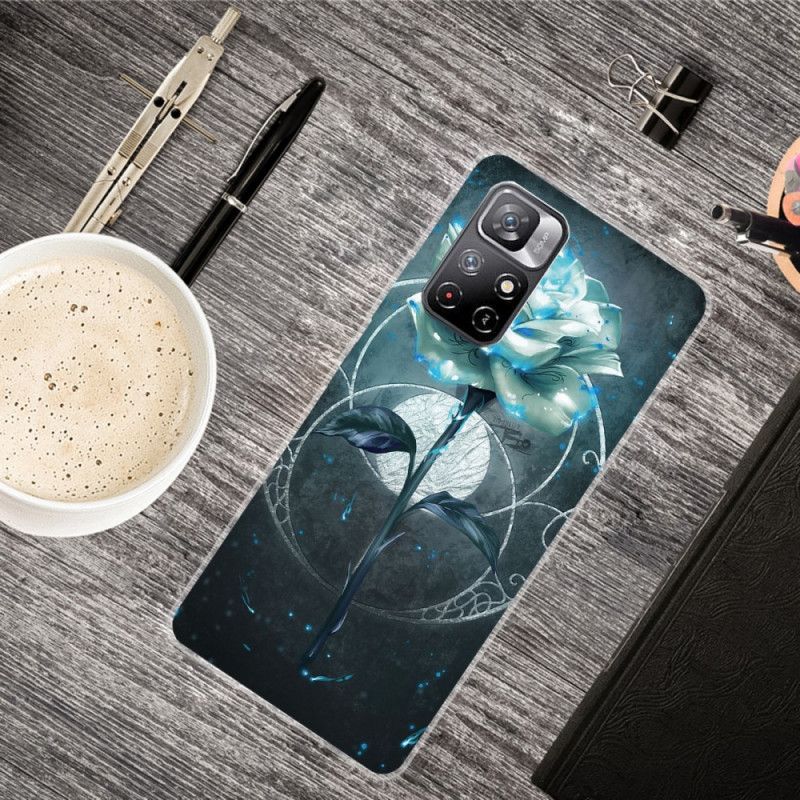 Futerały Xiaomi Redmi Note 11 / Poco M4 Pro 5g Etui Na Telefon Elastyczny Różowy Zielony