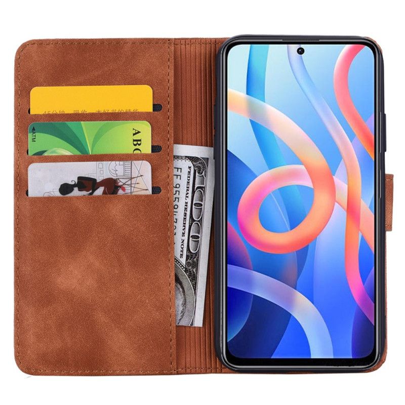 Skórzany Futerał Xiaomi Redmi Note 11 / Poco M4 Pro 5g Etui Na Telefon Barokowa Mandala