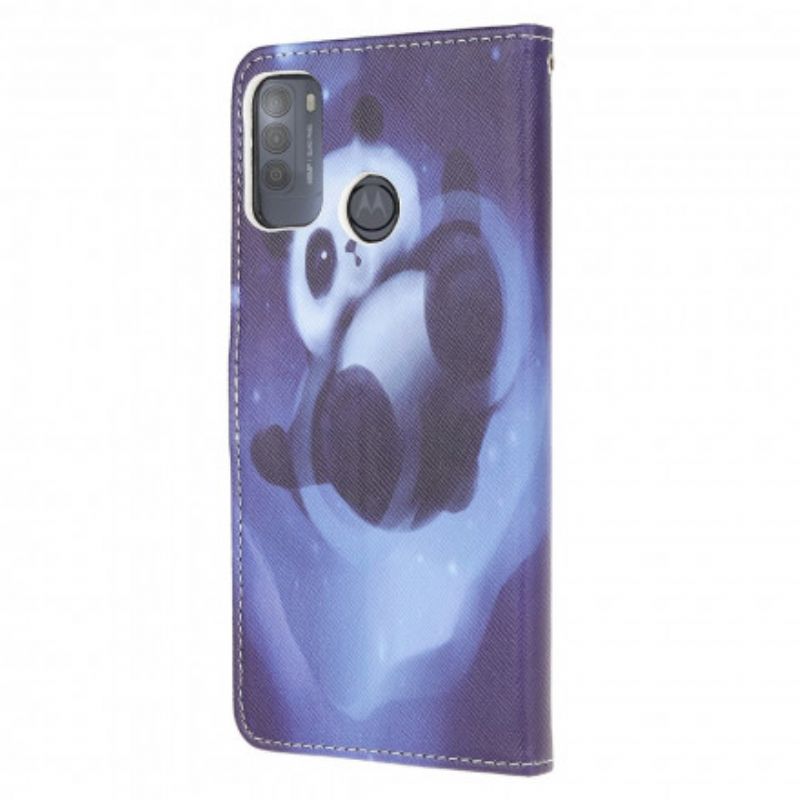 Etui Folio Do Moto G50 Panda Space Strappy