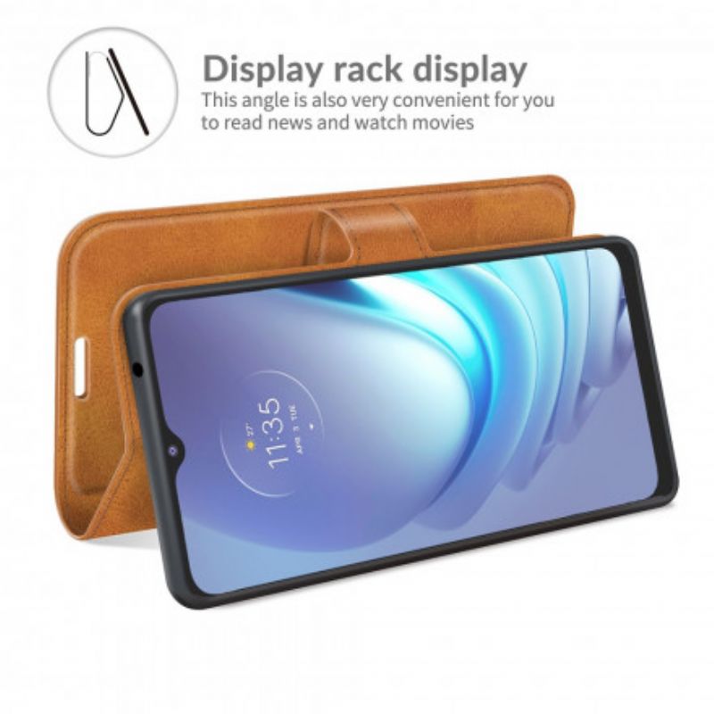 Etui Folio Moto G50 Styl Skórzany Design