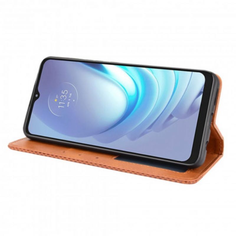 Flip Kotelot Moto G50 Stylizowany Efekt Skóry W Stylu Vintage Etui Ochronne