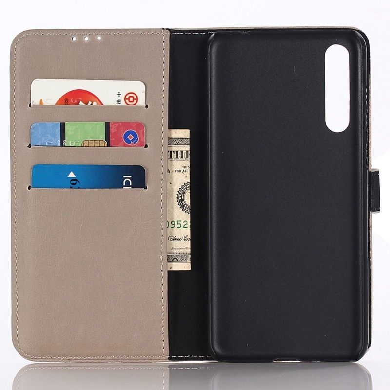 Etui Folio Xiaomi Mi 9 SE Czarny Ekoskóra W Stylu Retro