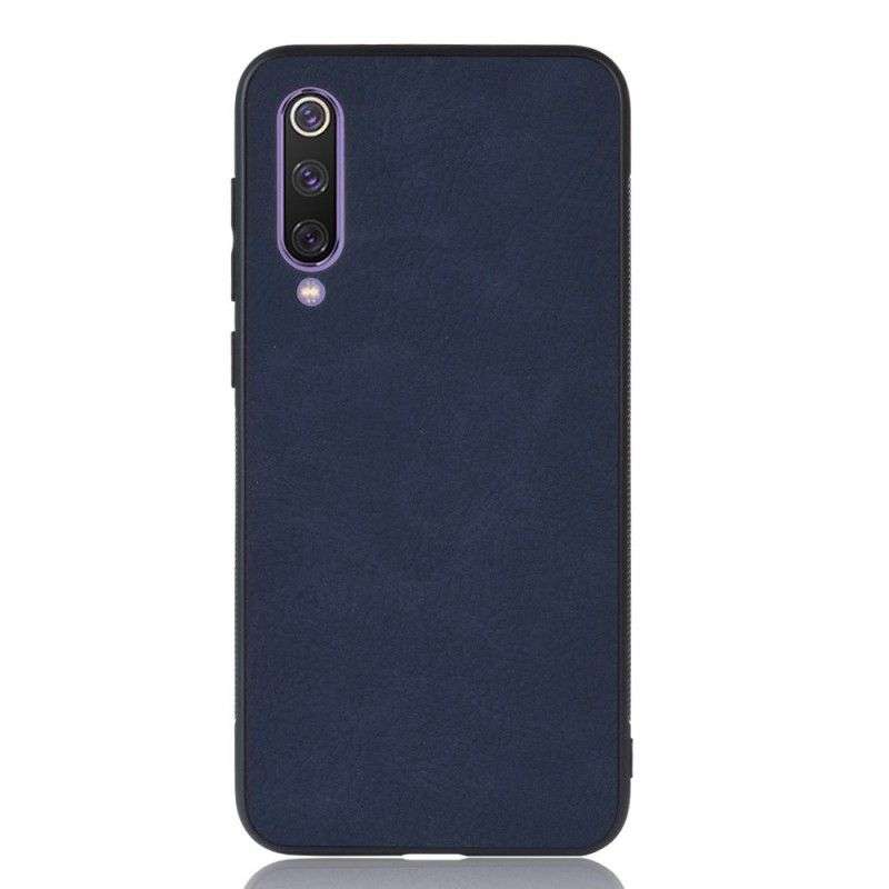 Etui Xiaomi Mi 9 SE Ciemnoniebieski Realistyczny Efekt Skóry