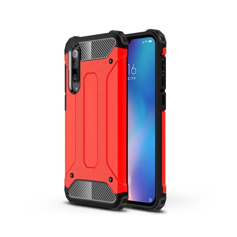 Etui Xiaomi Mi 9 SE Czerwony Czarny Ocalały