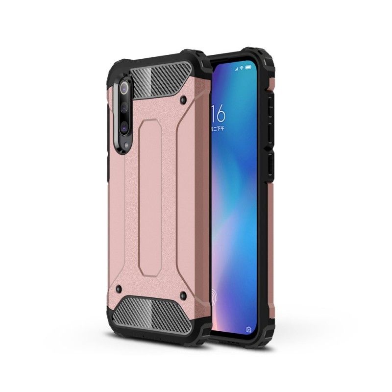 Etui Xiaomi Mi 9 SE Czerwony Czarny Ocalały