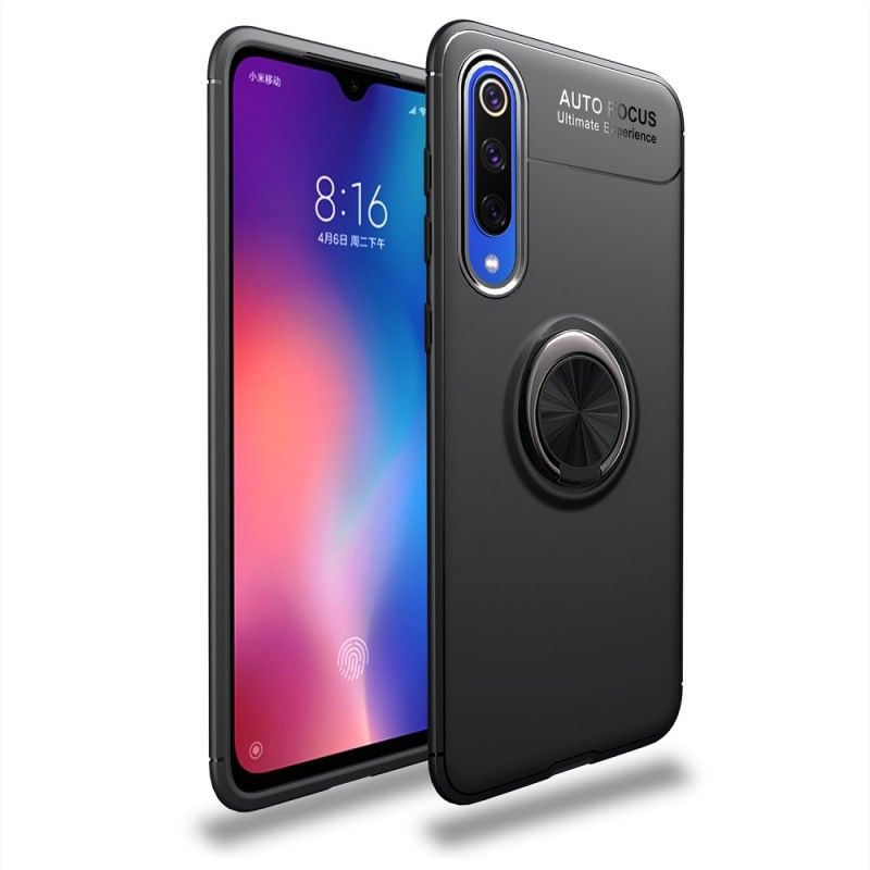 Etui Xiaomi Mi 9 SE Czerwony Czarny Pierścień Obrotowy