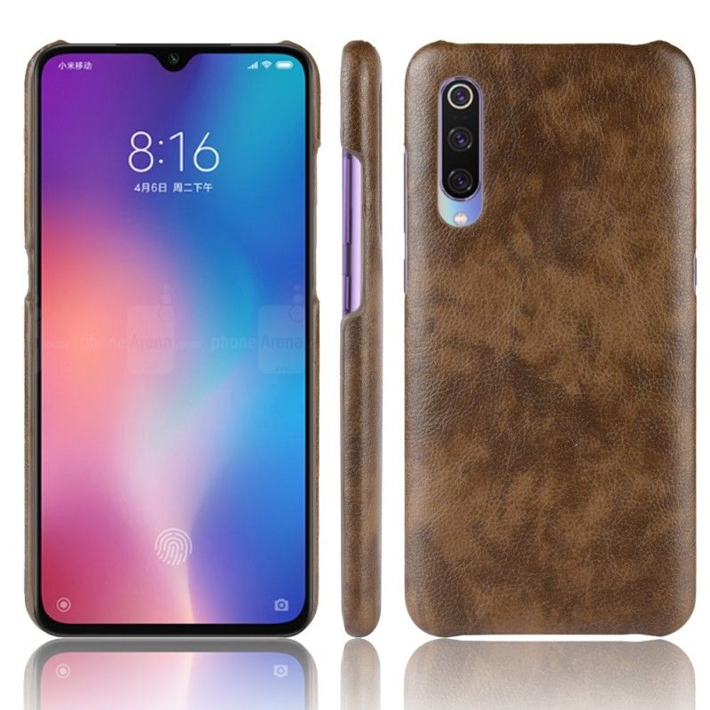 Futerały Xiaomi Mi 9 SE Czarny Efekt Skóry Lychee Performance