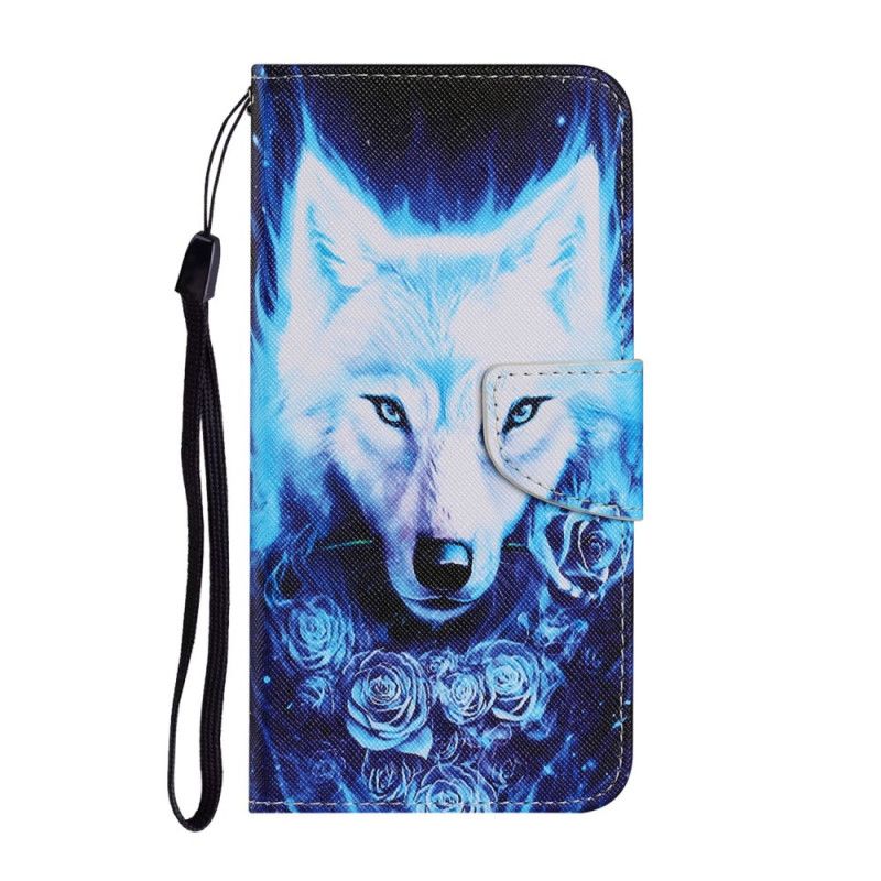 Etui Folio Samsung Galaxy A32 5G Biały Wilk