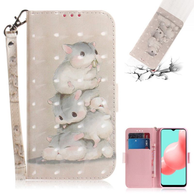 Etui Folio Samsung Galaxy A32 5G Chomiki Ze Stringami