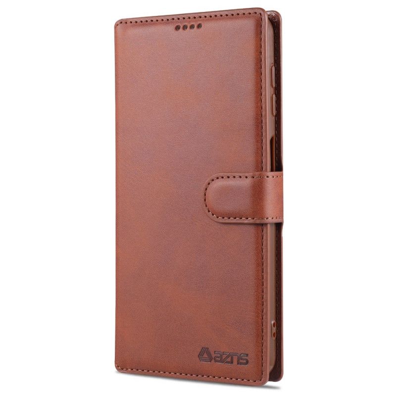 Etui Folio Samsung Galaxy A32 5G Czerwony Czarny Azns Retro Etui Ochronne