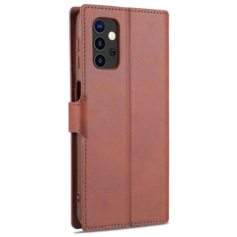 Etui Folio Samsung Galaxy A32 5G Czerwony Czarny Azns Retro Etui Ochronne