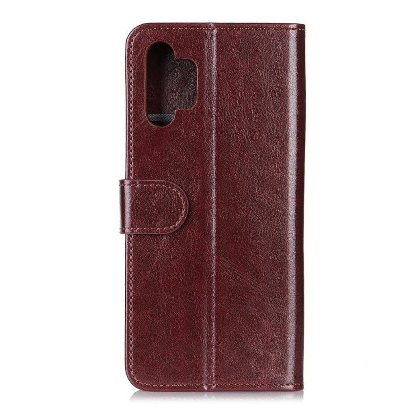 Etui Folio Samsung Galaxy A32 5G Czerwony Czarny Zamrożona Finezja