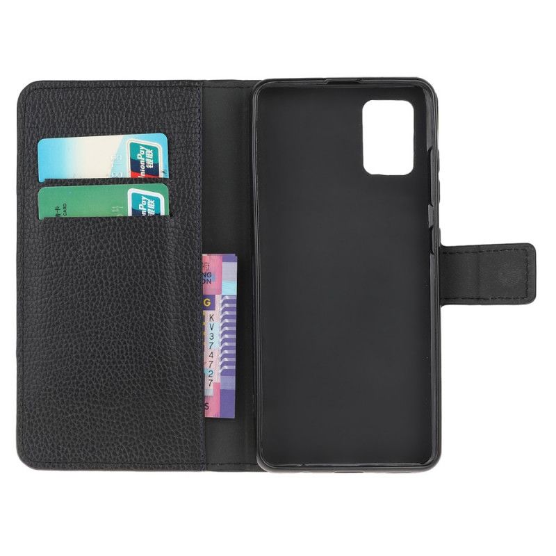 Etui Folio Samsung Galaxy A32 5G Efekt Skóry Licowej Liczi Etui Ochronne