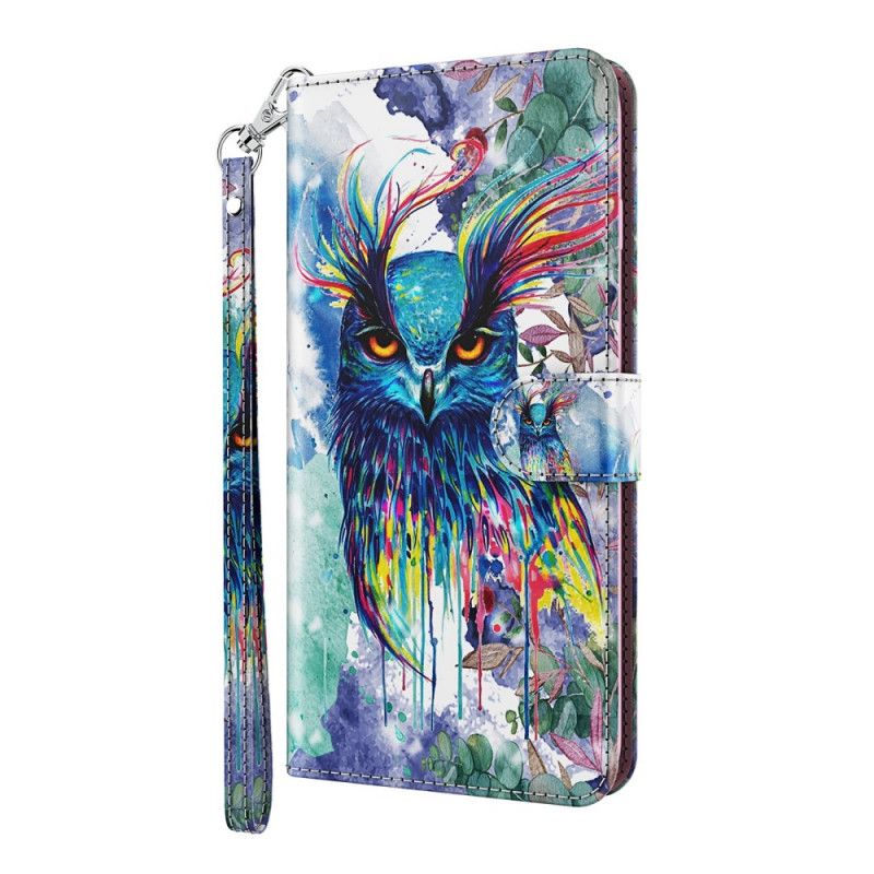 Etui Folio Samsung Galaxy A32 5G Jasny Ptak Akwarelowy Etui Ochronne