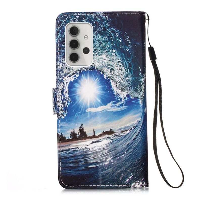 Etui Folio Samsung Galaxy A32 5G Kochaj Falę Etui Ochronne