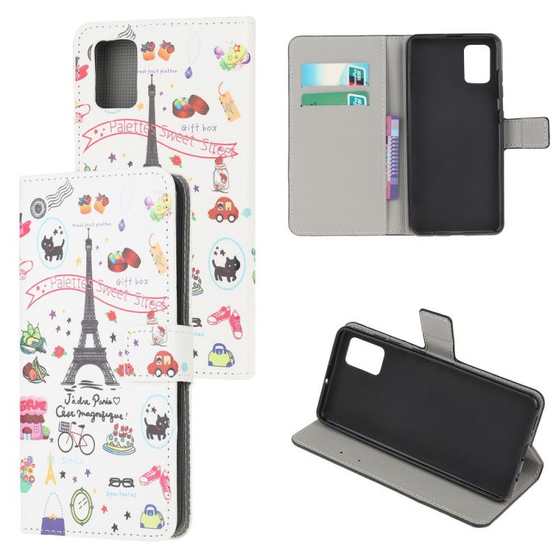 Etui Folio Samsung Galaxy A32 5G Kocham Paryż Etui Ochronne