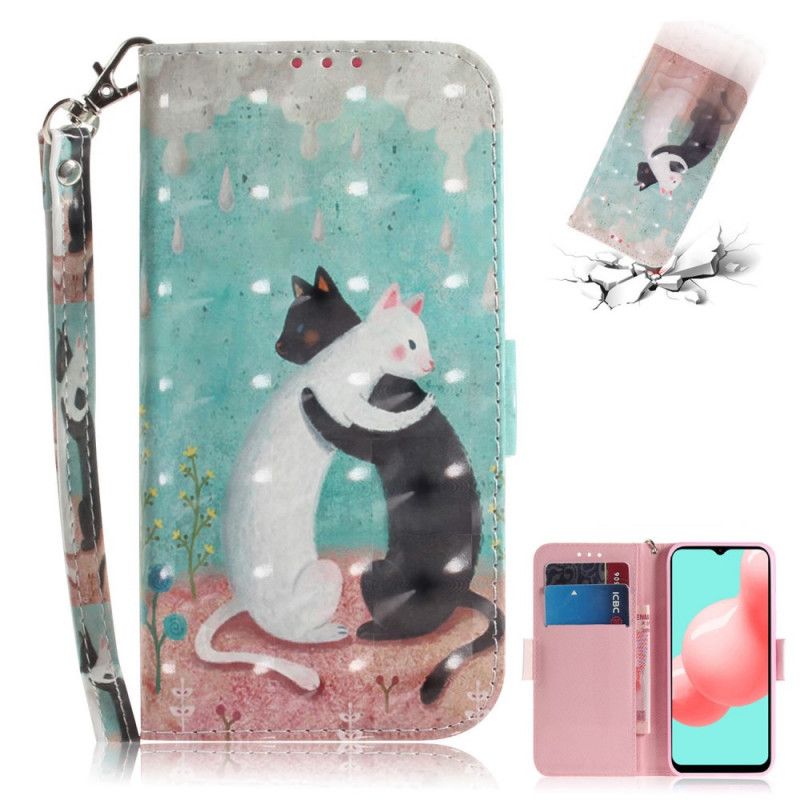 Etui Folio Samsung Galaxy A32 5G Koci Przyjaciele Ze Stringami