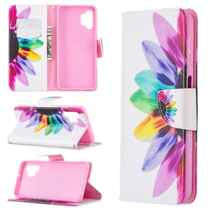 Etui Folio Samsung Galaxy A32 5G Kwiat Akwareli