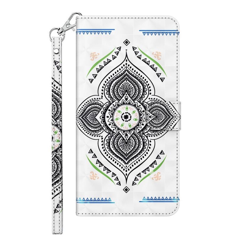 Etui Folio Samsung Galaxy A32 5G Mandala Z Punktami Świetlnymi Z Paskiem Etui Ochronne