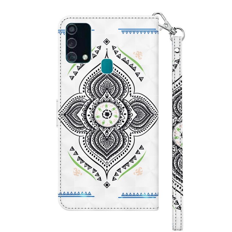 Etui Folio Samsung Galaxy A32 5G Mandala Z Punktami Świetlnymi Z Paskiem Etui Ochronne