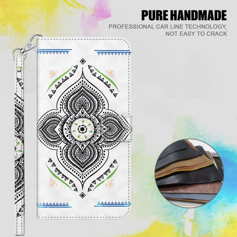 Etui Folio Samsung Galaxy A32 5G Mandala Z Punktami Świetlnymi Z Paskiem Etui Ochronne