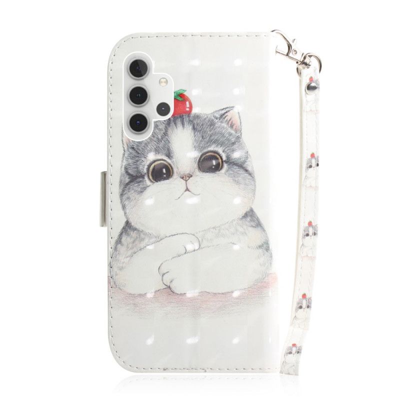 Etui Folio Samsung Galaxy A32 5G Pomidor Na Stringach Cat