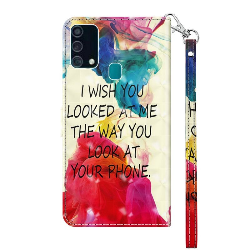 Etui Folio Samsung Galaxy A32 5G Punkt Świetlny. Który Chcę Z Paskiem Etui Ochronne