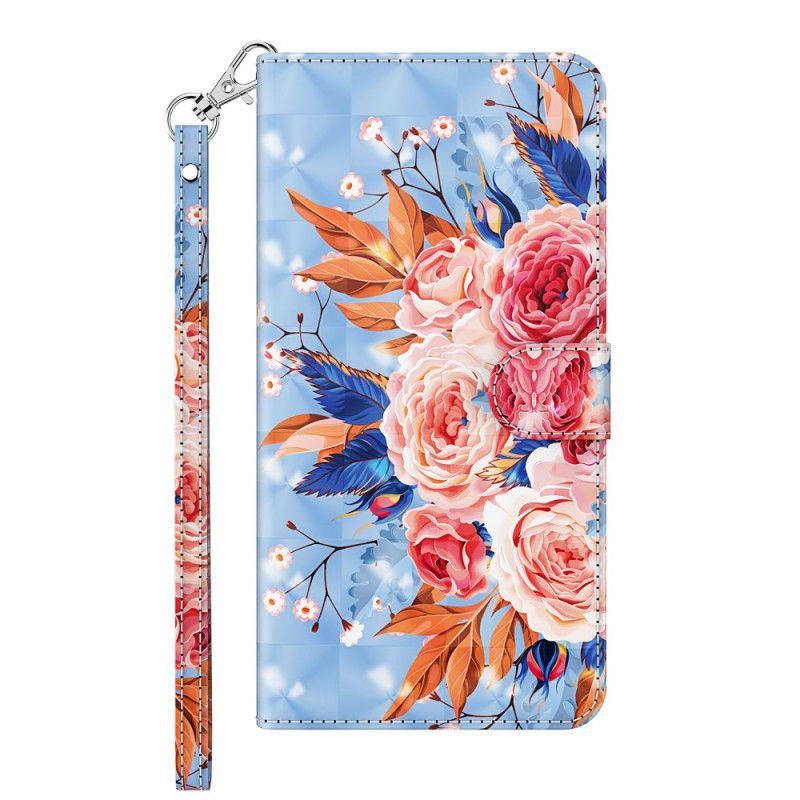 Etui Folio Samsung Galaxy A32 5G Romantyczny Punkt Świetlny Ze Stringami