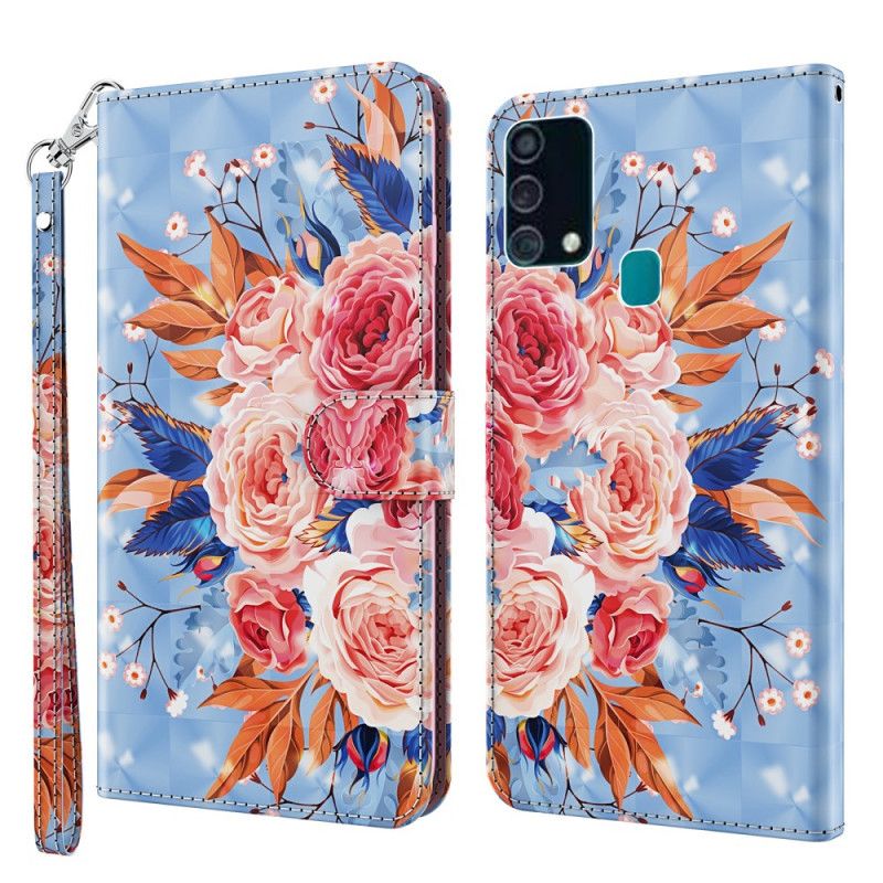 Etui Folio Samsung Galaxy A32 5G Romantyczny Punkt Świetlny Ze Stringami