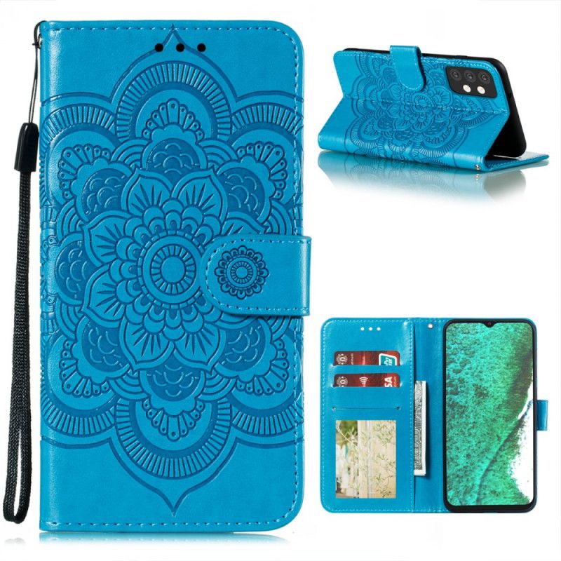 Etui Folio Samsung Galaxy A32 5G Szary Czarny Cała Mandala