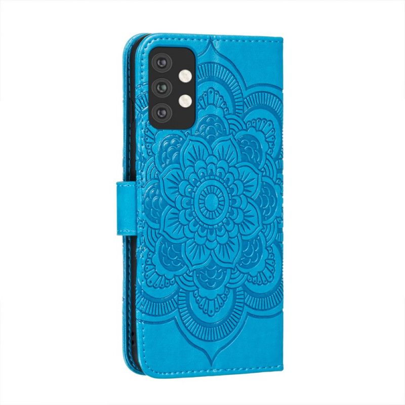 Etui Folio Samsung Galaxy A32 5G Szary Czarny Cała Mandala