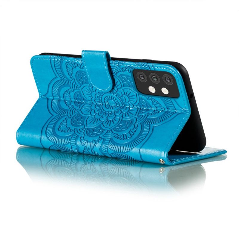 Etui Folio Samsung Galaxy A32 5G Szary Czarny Cała Mandala