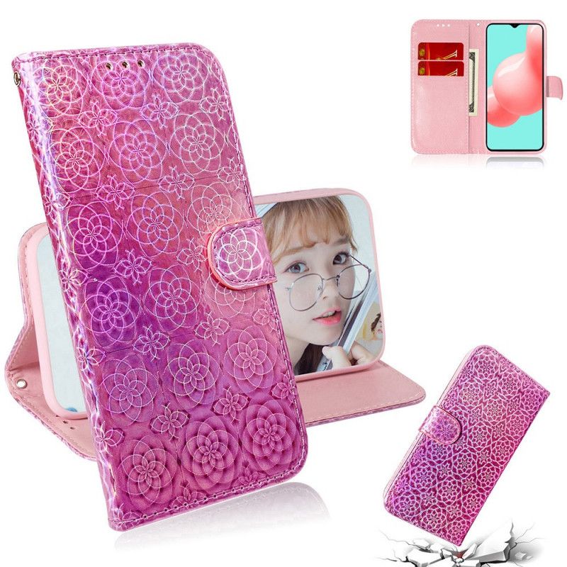 Etui Folio Samsung Galaxy A32 5G Szary Czarny Czysty Kolor Etui Ochronne