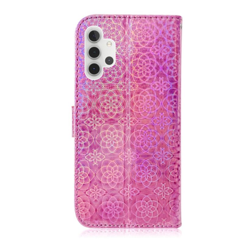 Etui Folio Samsung Galaxy A32 5G Szary Czarny Czysty Kolor Etui Ochronne