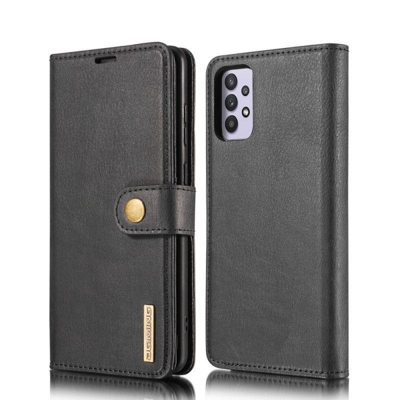 Etui Folio Samsung Galaxy A32 5G Szary Czarny Dg. Zdejmowany Futerał Ming Etui Ochronne