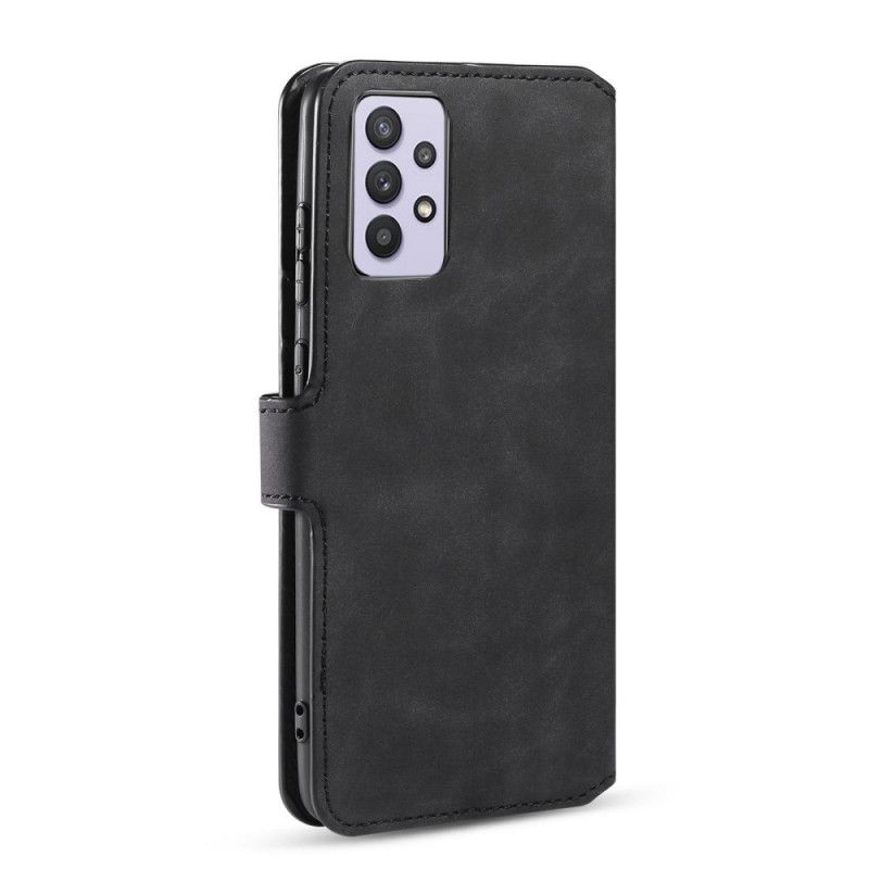 Etui Folio Samsung Galaxy A32 5G Szary Czarny Retro Dg.Ming Etui Ochronne