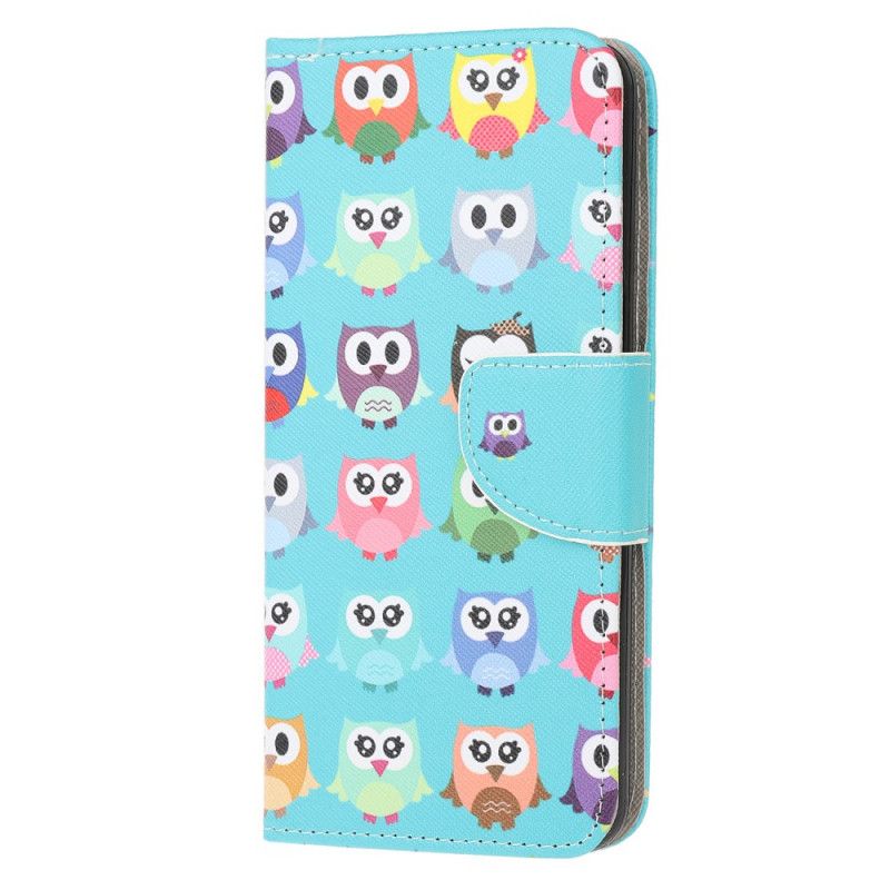 Etui Folio Samsung Galaxy A32 5G Wiele Sów Etui Ochronne