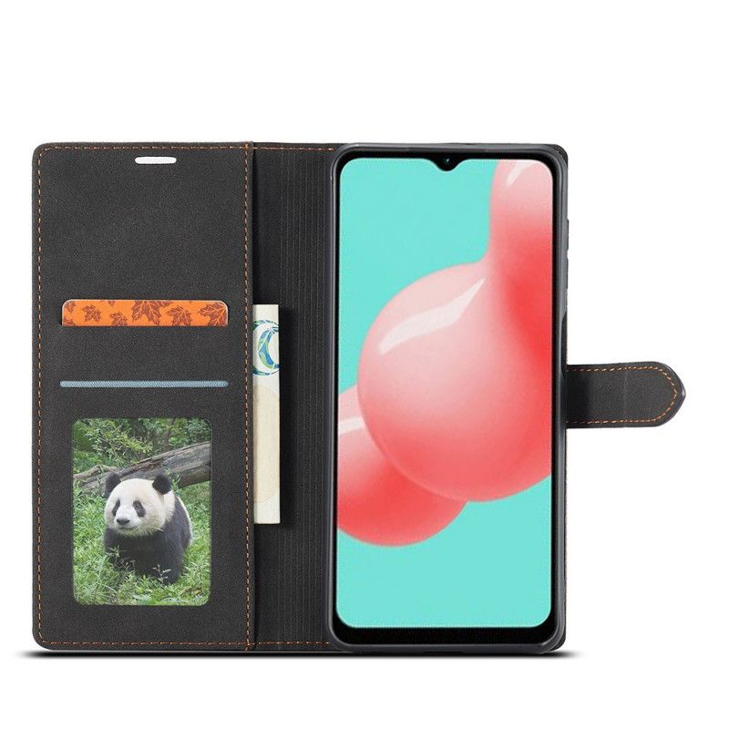 Etui Folio Samsung Galaxy A32 5G Zielony Czarny Forwenw Serii F1 Etui Ochronne