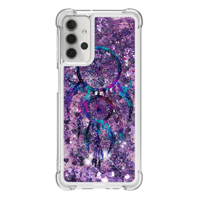 Etui Samsung Galaxy A32 5G Brokatowy Łapacz Snów