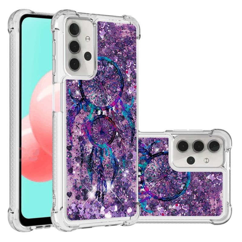 Etui Samsung Galaxy A32 5G Brokatowy Łapacz Snów