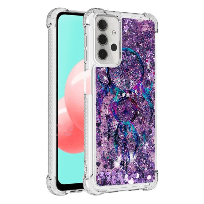 Etui Samsung Galaxy A32 5G Brokatowy Łapacz Snów