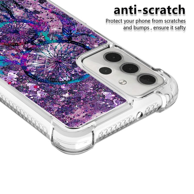 Etui Samsung Galaxy A32 5G Brokatowy Łapacz Snów