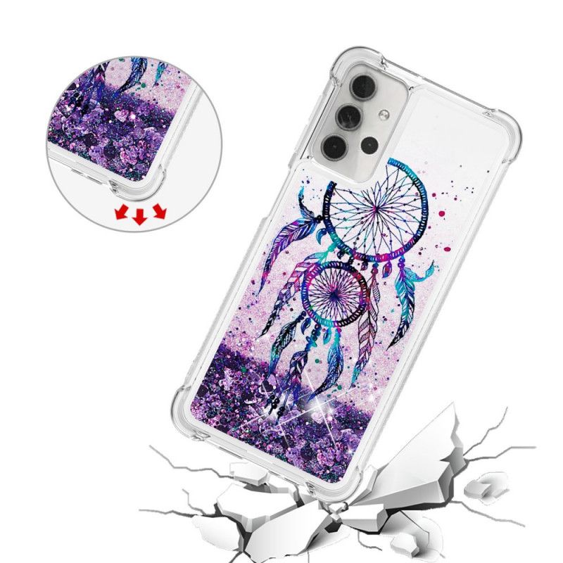 Etui Samsung Galaxy A32 5G Brokatowy Łapacz Snów