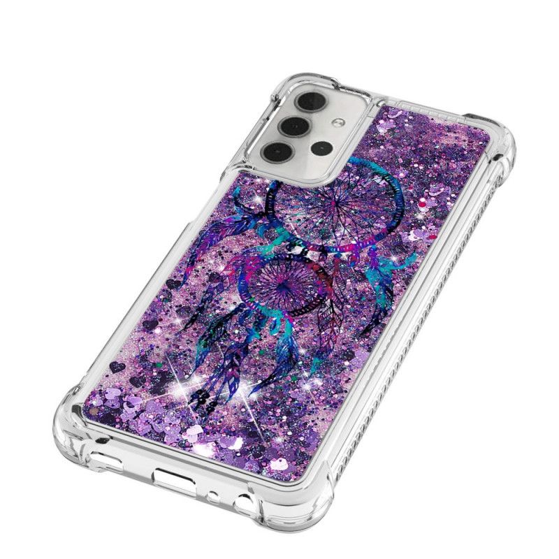 Etui Samsung Galaxy A32 5G Brokatowy Łapacz Snów